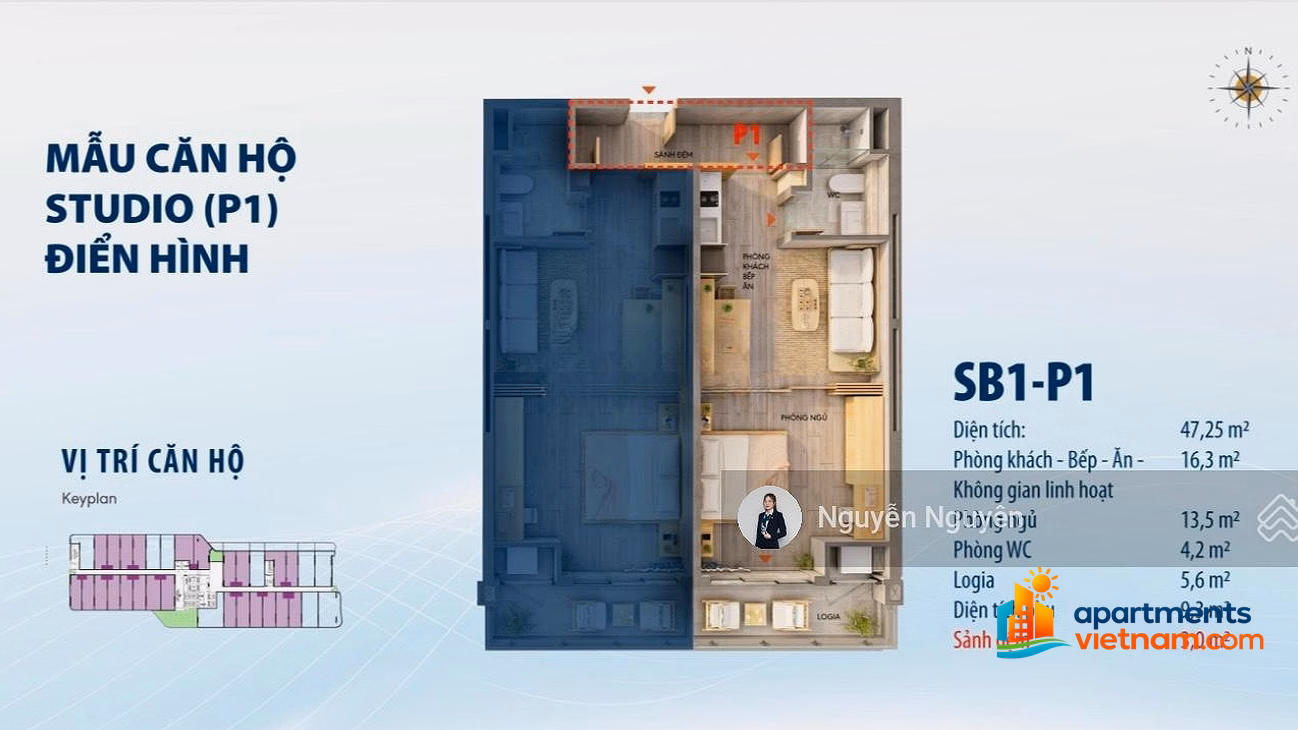 TTC Plaza Danang apartment (on Aeon Mall) - price from 2.3 billion - ready for immediate handover