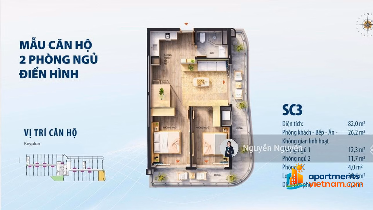 TTC Plaza Danang apartment (on Aeon Mall) - price from 2.3 billion - ready for immediate handover