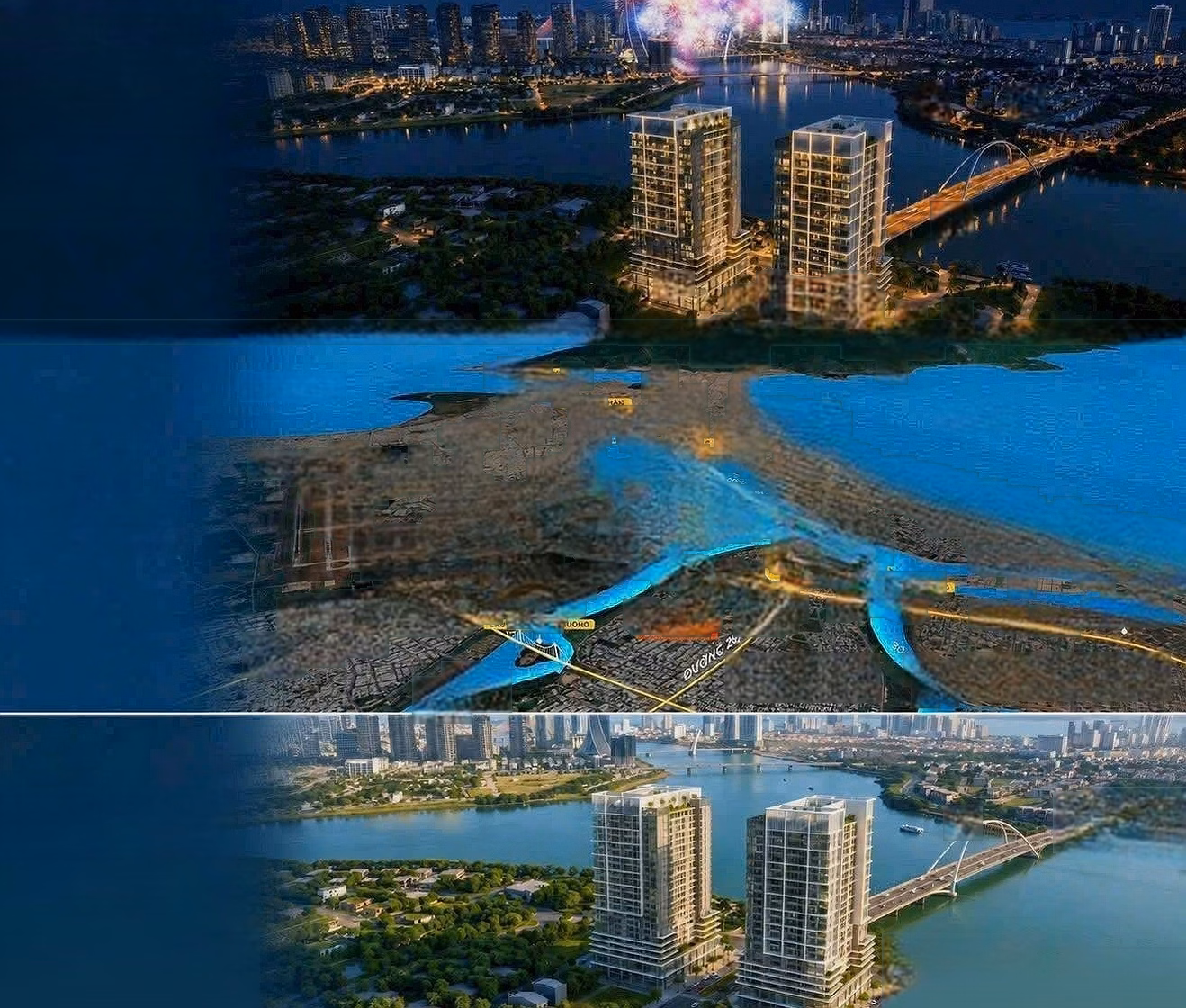 S-Light corner apartment expected only 7.1 billion VND (not yet sold) 3 bedrooms view of Han River fireworks