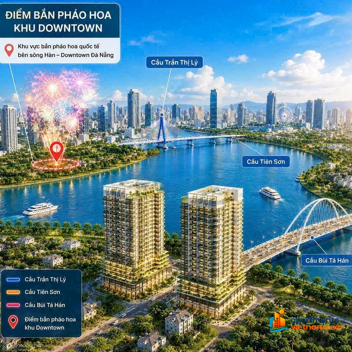 With 2 billion, own a Sun Group apartment with a view of the Han River and DIFF fireworks