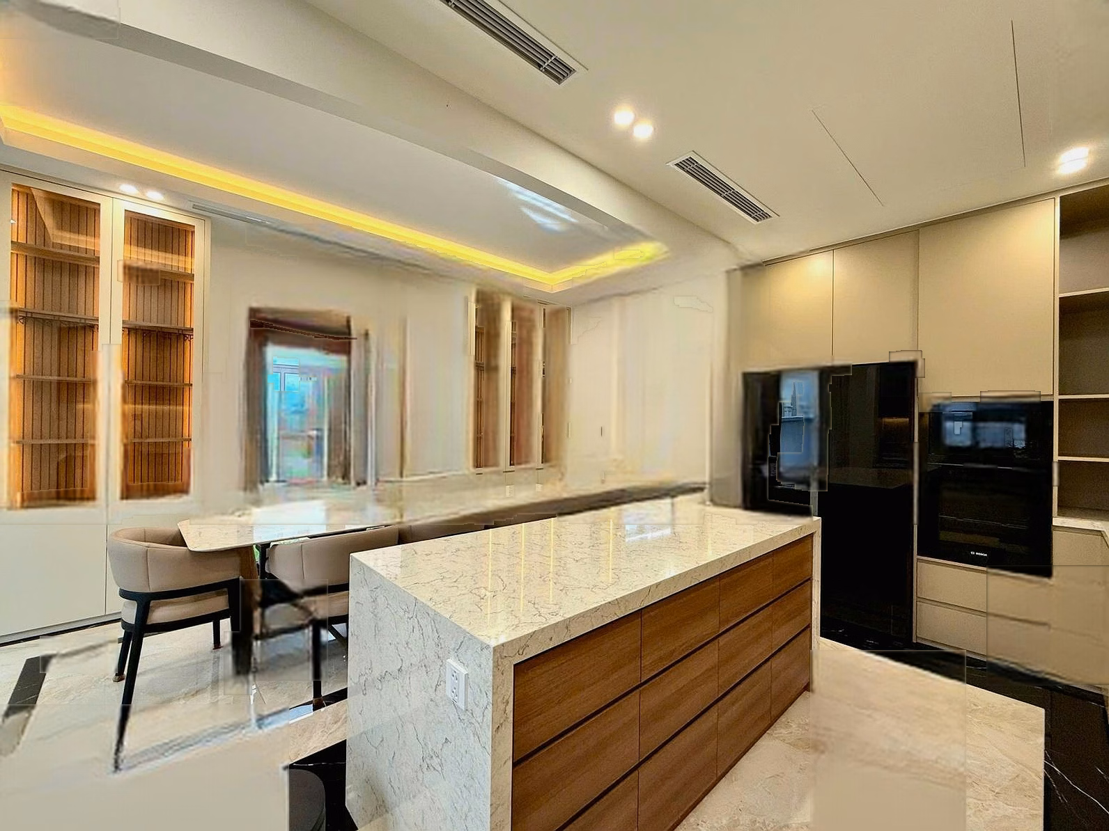 Luxury fully furnished compound villa for rent with area 200m2 at Manhattan Vinhomes District 9