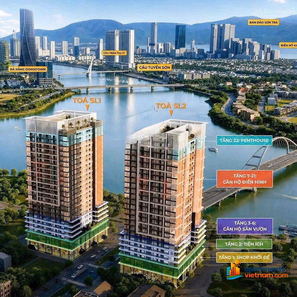 The last riverfront Studio from Investor Sun with good price. Early payment only 1.8 billion Full price (1% discount) when signing the sale contract