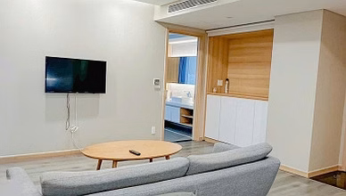 Fhome 2 bedroom apartment available, fully furnished: refrigerator, TV, bed, washing machine, wardrobe