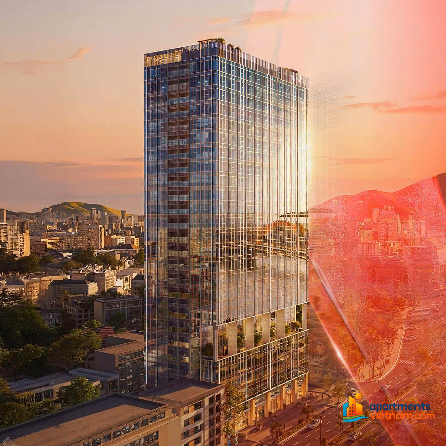 From only 1.2 billion, own an Officetel apartment with a permanent view of the Han River, Dragon Bridge, CVien Apec