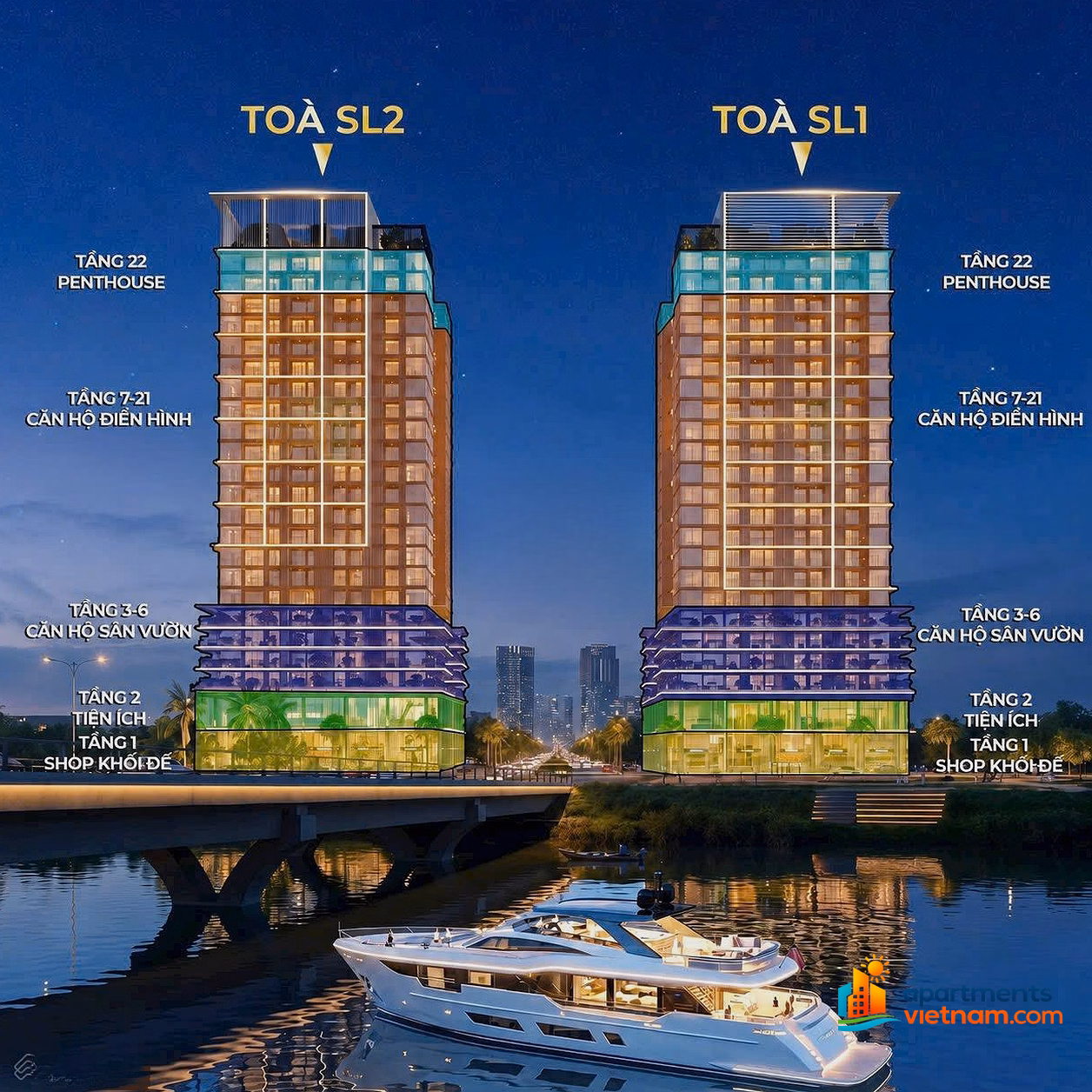 S-Light's 3-sided luxury apartment with river, sea and mountain views