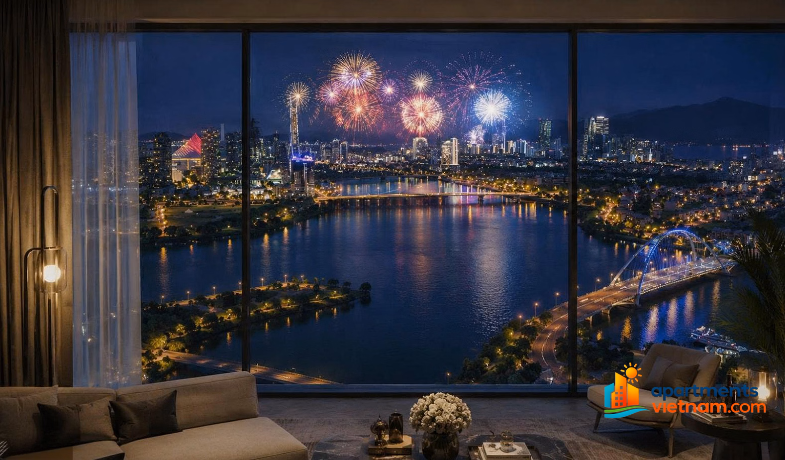 S-Light Tower 2-bedroom apartment still has one of the few fireworks views left, priced at only 2, x billion