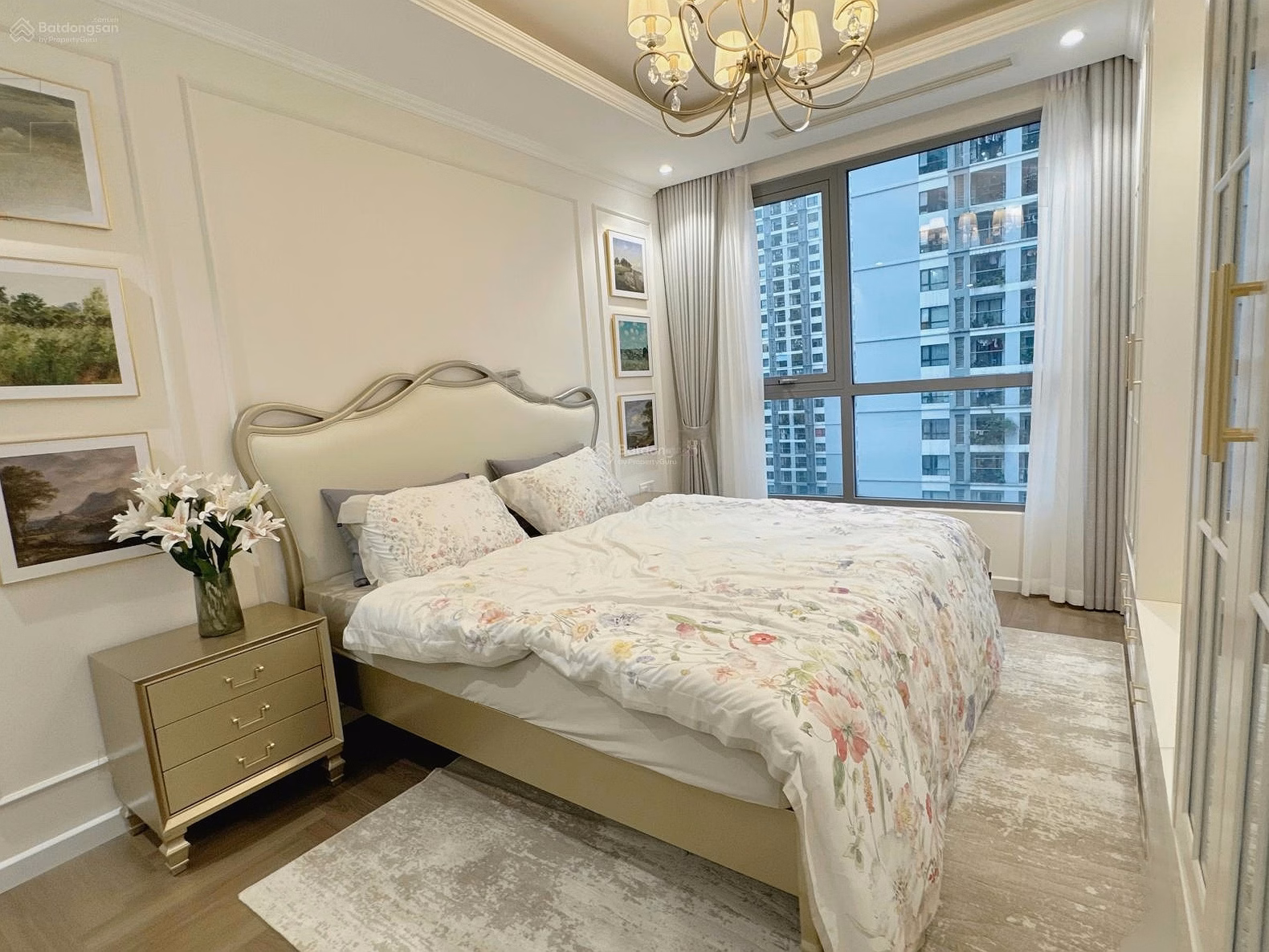 3 bedrooms for rent in VIP, very beautiful and genuine furniture in Park Hill, 116m2, Times City urban area