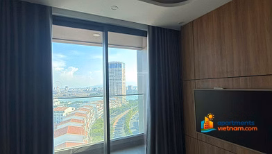 Azura 2-bedroom apartment for rent, area 104m2, beautiful furniture, low floor, Han river view Contact Ms Linh 0911 299 ***