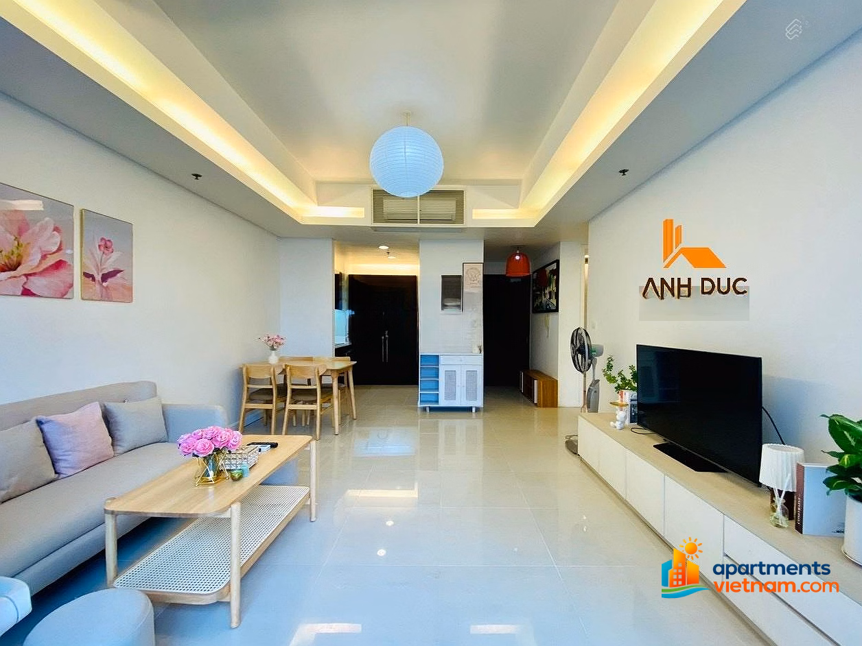 Azura 1-bedroom apartment for rent, area 65m2, middle floor, internal view, fully furnished. Contact Ms Linh 0911 299 ***