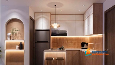 The owner rents out FPT Plaza apartment 3, 2 bedrooms, fully furnished, just bring your suitcase to move in