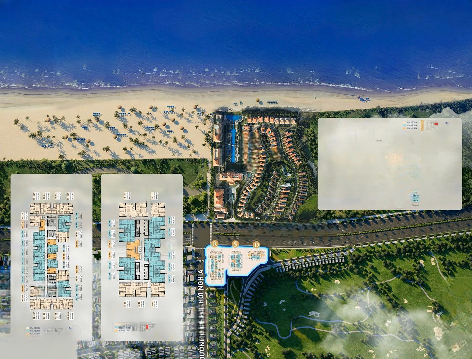 Apartment with direct view of Da Nang beach, operated by Savills, 100 units from investor, handover at the end of 2026