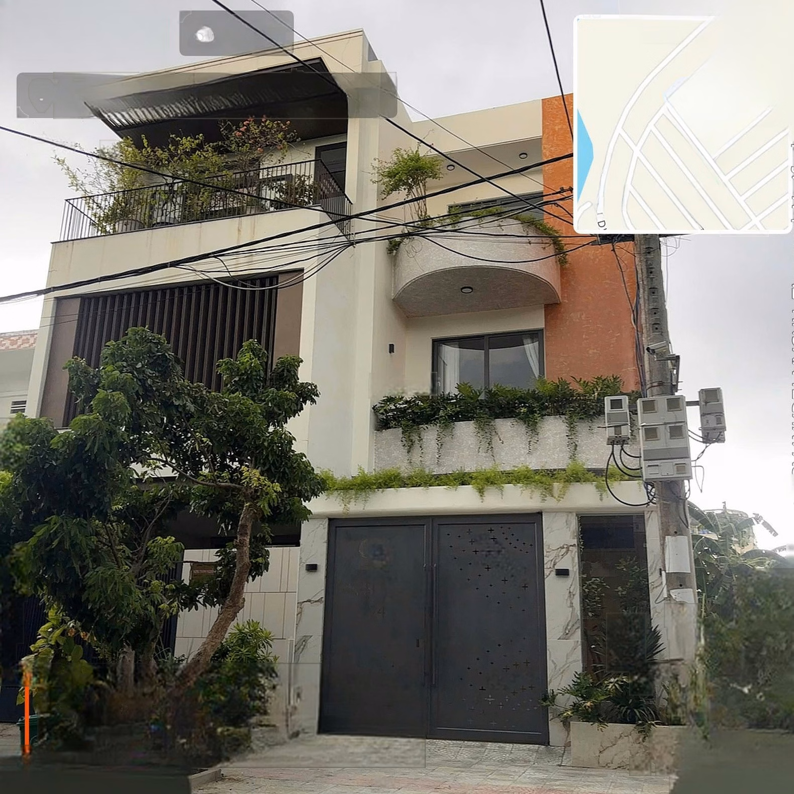 Modern new house for sale, corner of Hoa Xuan park, behind the row of Ton That Duong Ky villas, Hoa Xuan