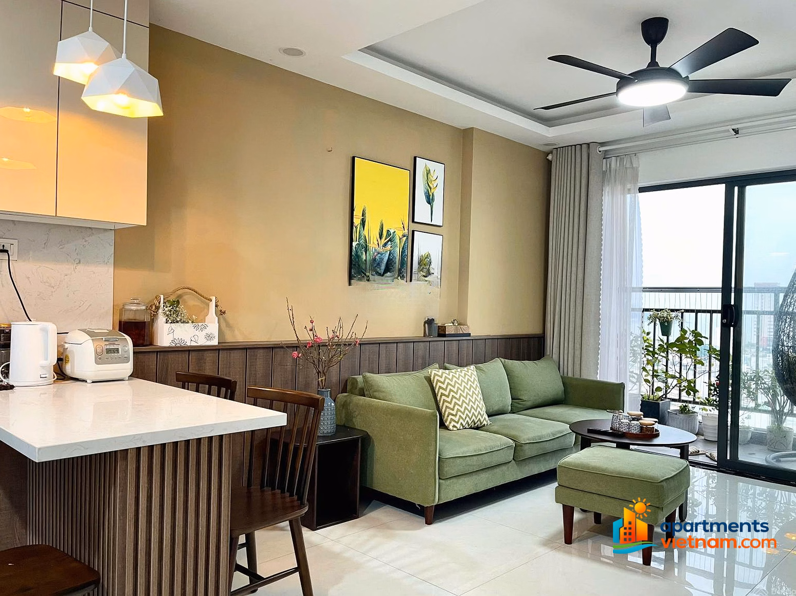 High-class apartment for rent in Son Tra Ocean View, move in right at the sea view, high floor, fully furnished, price 12 million/month