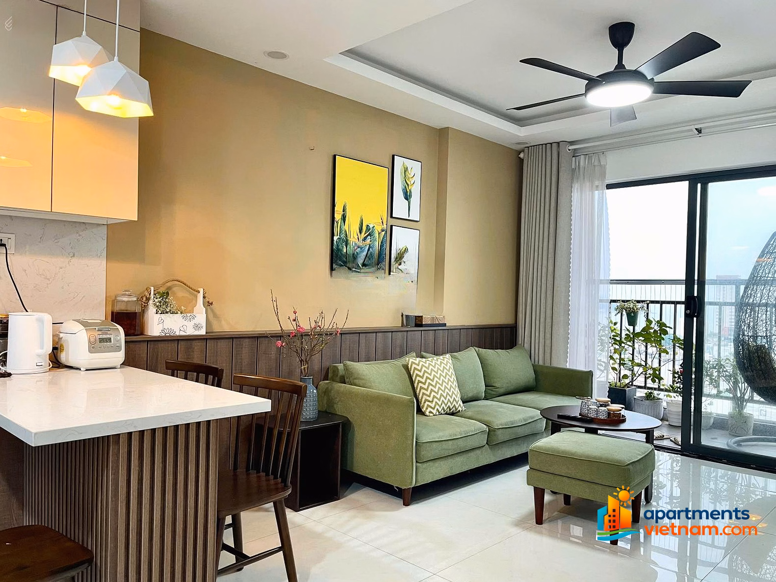 High-class apartment for rent in Son Tra Ocean View, fully furnished, sea view, high floor, ready to move in, price 12 million