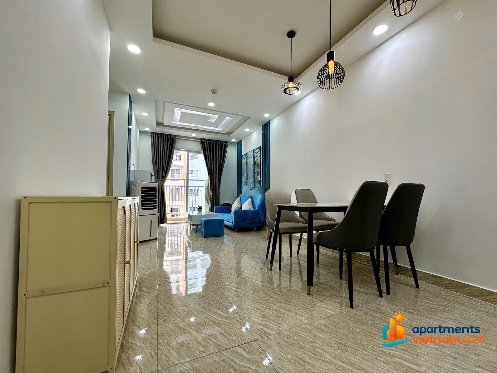 BT Hoang Quan apartment for rent, full new furniture