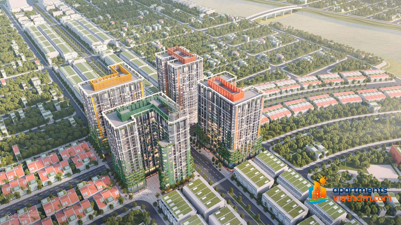 2-bedroom garden apartment DA FourS Tower Da Nang, price includes VAT and maintenance fee of 3.9 billion. NH support available