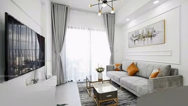 2-bedroom apartment, frontage on Pham Van Dong, tax included, fee 1,920, full furniture, book available at bank 70%
