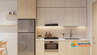 Panoma apartment for rent 1 bedroom+ 48.6m2 20 million/month fully furnished - Southeast direction - High floor