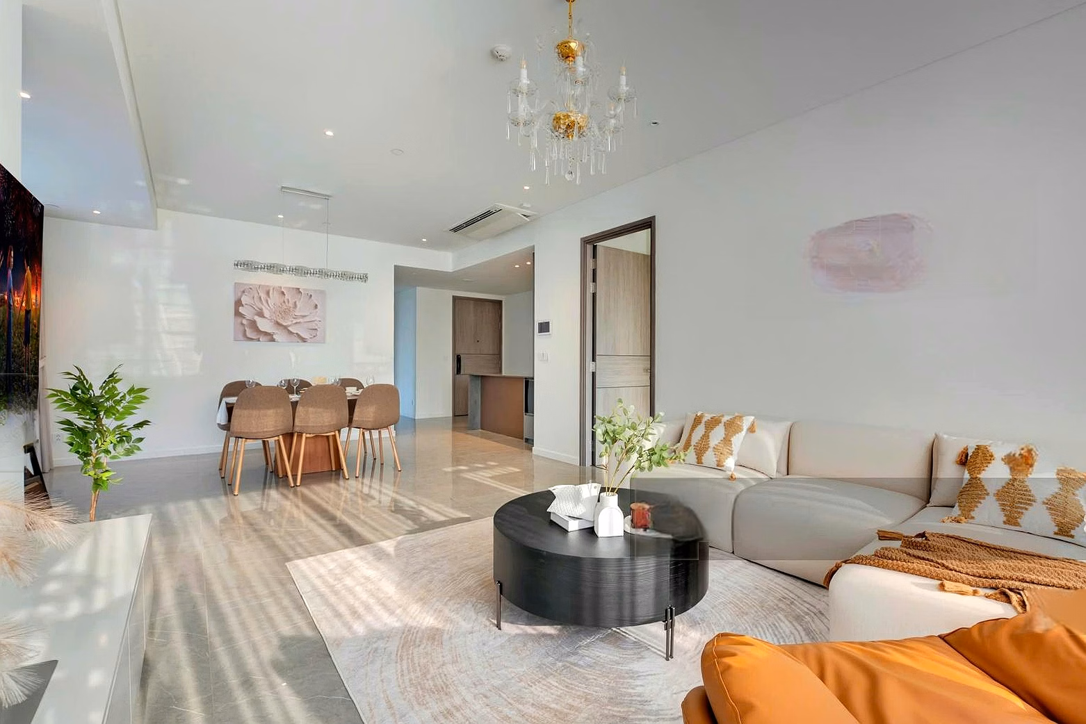 Corner apartment 138m2 - Skyline view District 1 - 3 bedrooms for rent at The Opera Metropole fully furnished