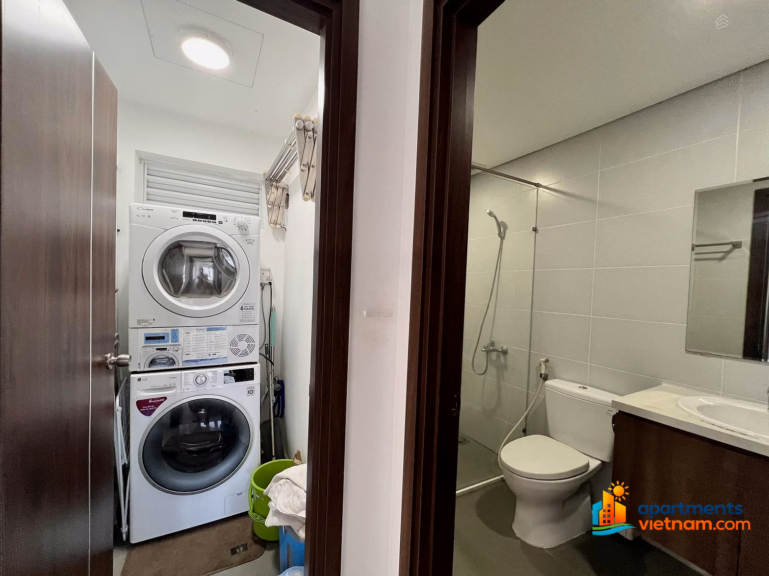 Son Tra Ocean View 1-bedroom apartment for rent on a very nice high floor with washer dryer and desk