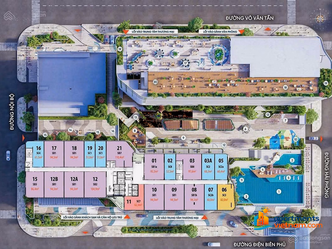 3 high-floor diplomatic seats at good prices at AEON MALL Da Nang apartment - Cash flow 20 million-45 million/month