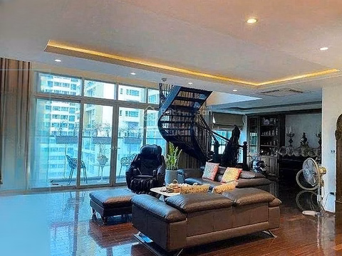 Mandarin Hoang Minh Giam duplex apartment for rent, 2-storey apartment, area 280m2, 3 bedrooms, 3 bathrooms, very nice house, good price