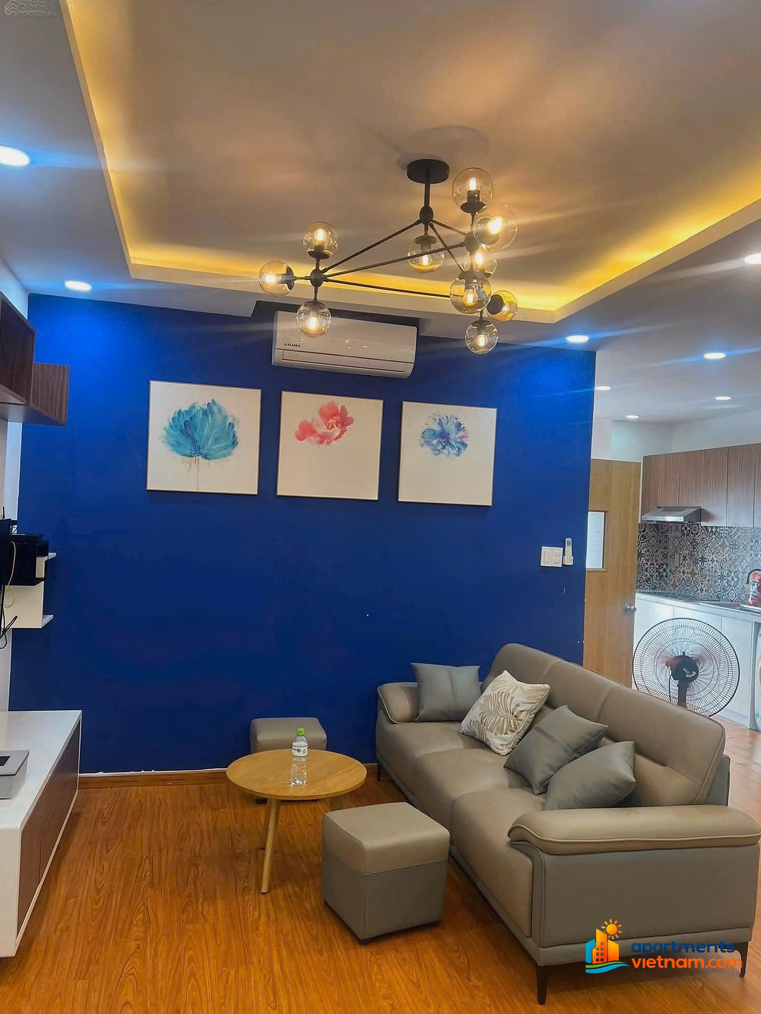 2 bedroom apartment for rent in Muong Thanh 04, price 15 million. 2 bedrooms. 2WC***