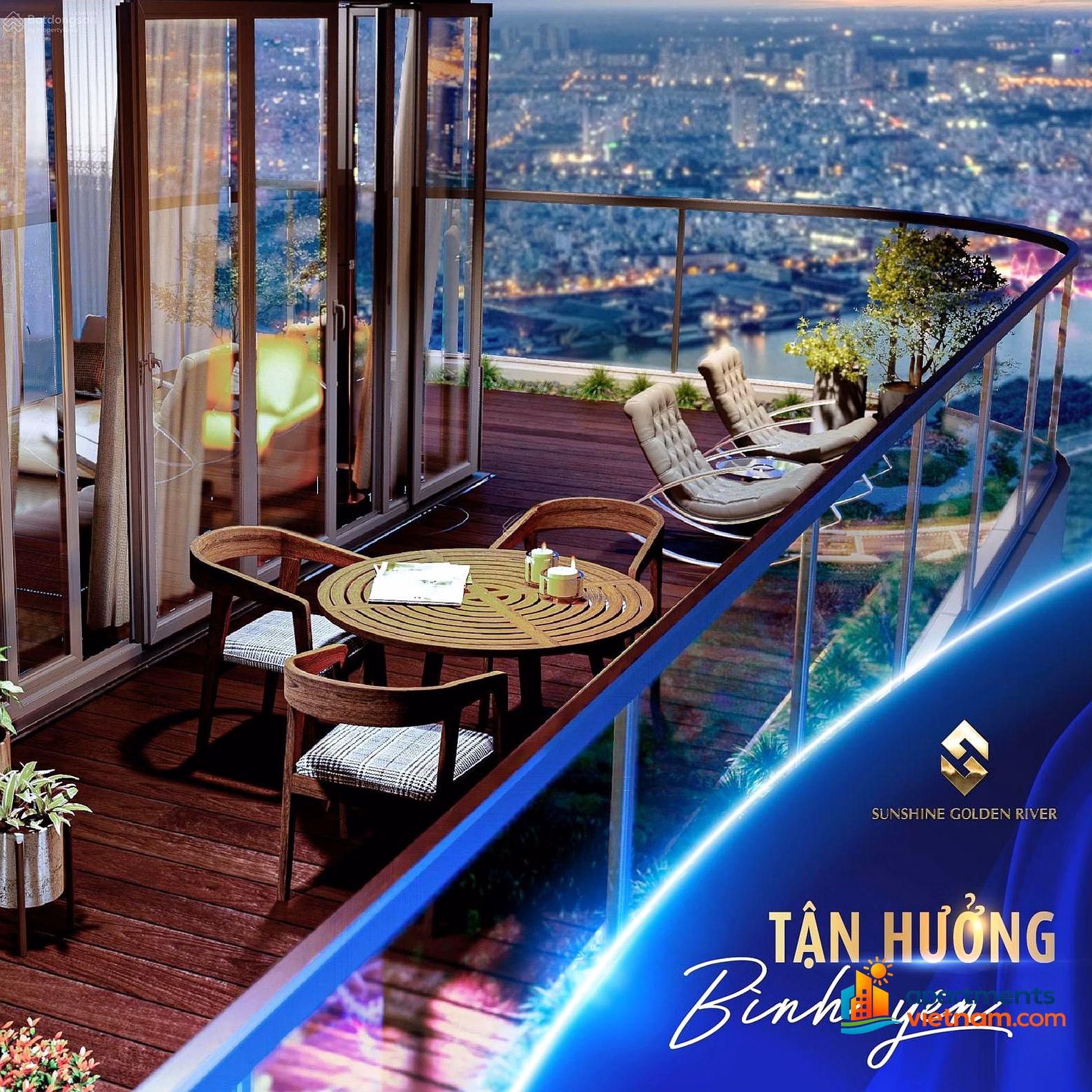 Only 1 most beautiful Penthouse in Tay Ho, 495m2, full view of the Red River and West Lake, priced at just over 131 million/m2