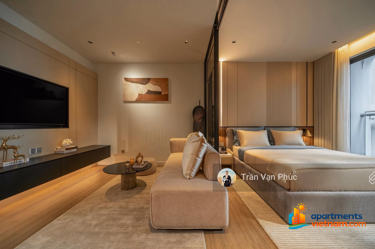 Cash flow of 30 million/month for Times Square Da Nang Studio apartment on My Khe beach, long-term ownership. Investor price