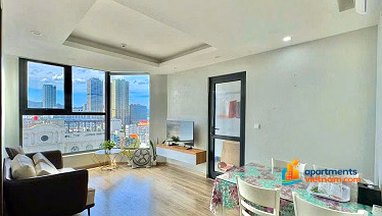 HUD apartment 60M2 2PN2WC high floor airy from 16 million/month full new furniture BUILDING NGUYEN THIEN THUAT