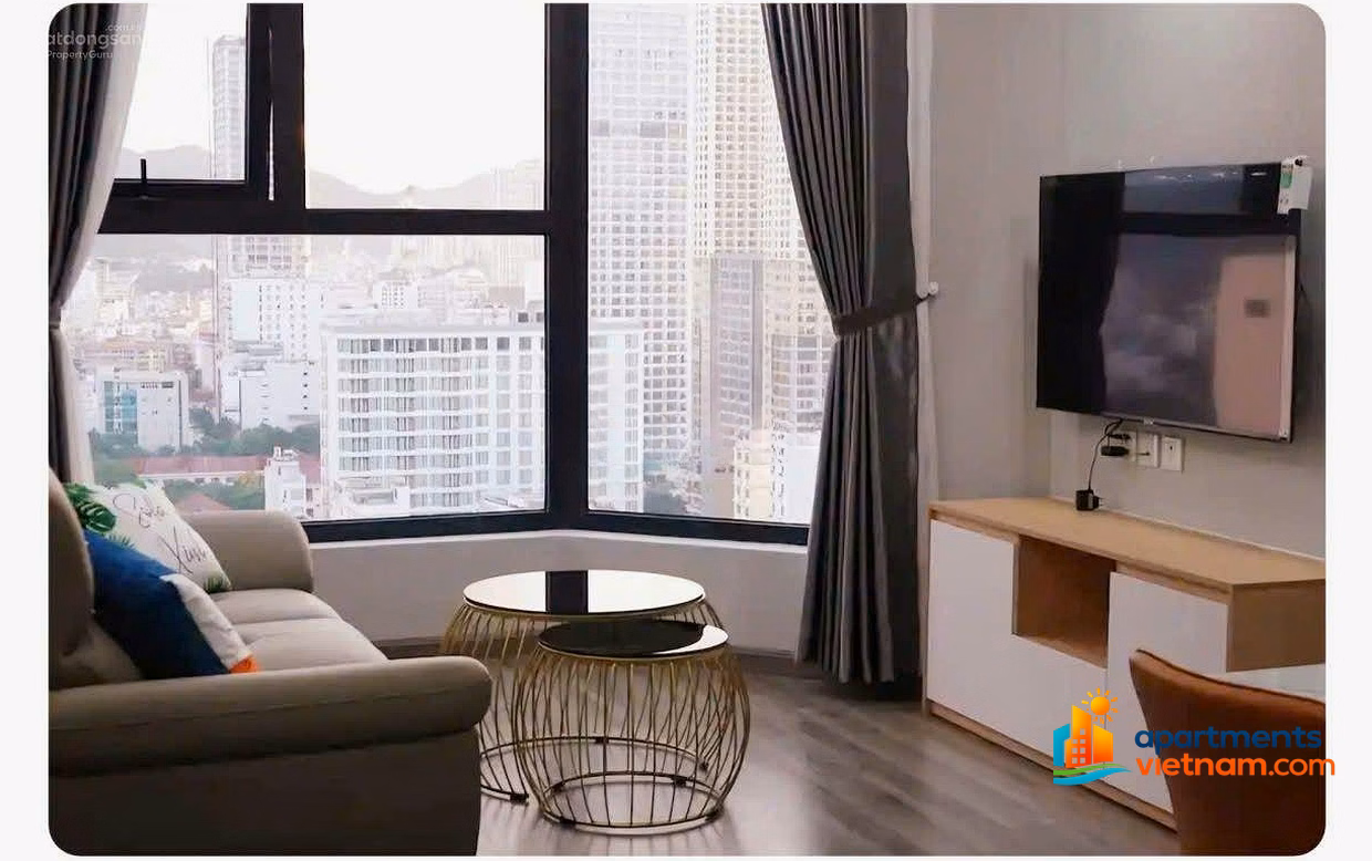 HUD apartment 60M2 2PN2WC high floor airy from 16 million/month full new furniture BUILDING NGUYEN THIEN THUAT