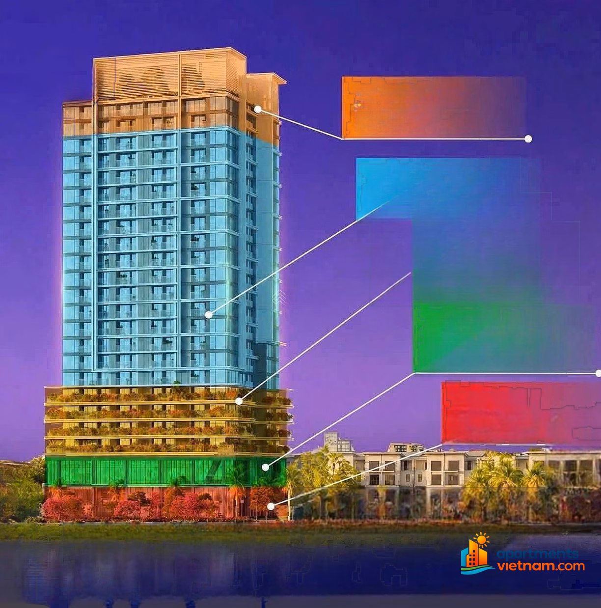 Pay 1.5 billion in advance to own S-Light apartment 33m2 Full apartment 1 last apartment from cdt Sun