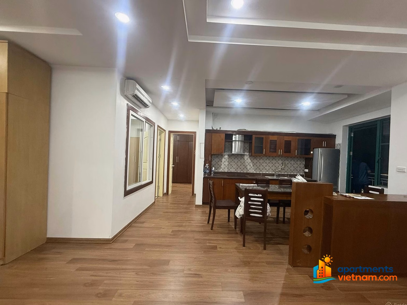 Apartment for rent at 15-17 Ngoc Khanh Giang Vo, Ba Dinh - 115m2 - 2 bedrooms, 2 bathrooms - Parking slot 1.5 million/month