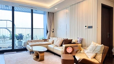 Owner for rent Han Jardin apartment, building No1 T7, view of Hoa Binh lake, area 142.9m², 4 bedrooms