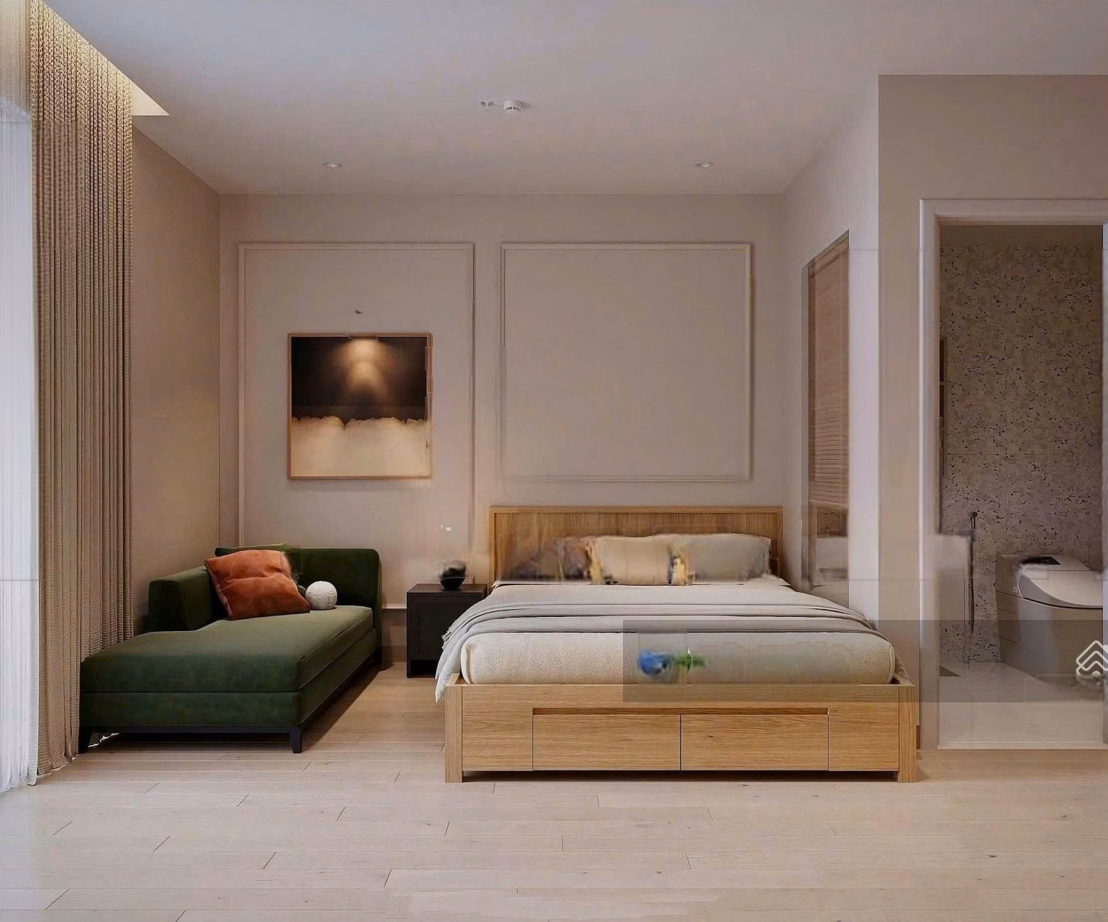 Diplomatic studio apartment at FourS Tower project - Beautiful 1x floor***