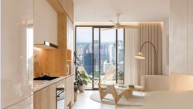 Apartment for rent with 1 bedroom+ full furniture, high floor at Panoma 1 Da Nang, good price