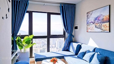 Corner apartment for rent, Building 1B Muong Thanh Vien Trieu, main sea view, 23rd floor, cool all day