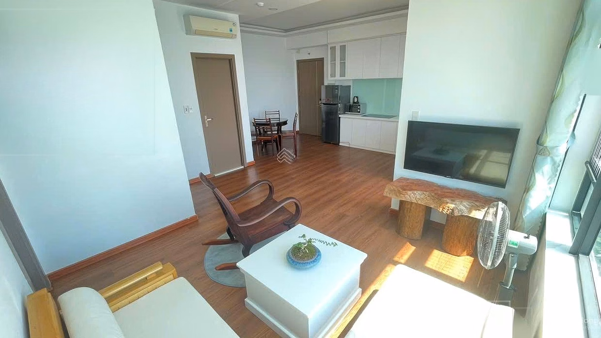Corner apartment for rent, Building 1B Muong Thanh Vien Trieu, main sea view, 23rd floor, cool all day