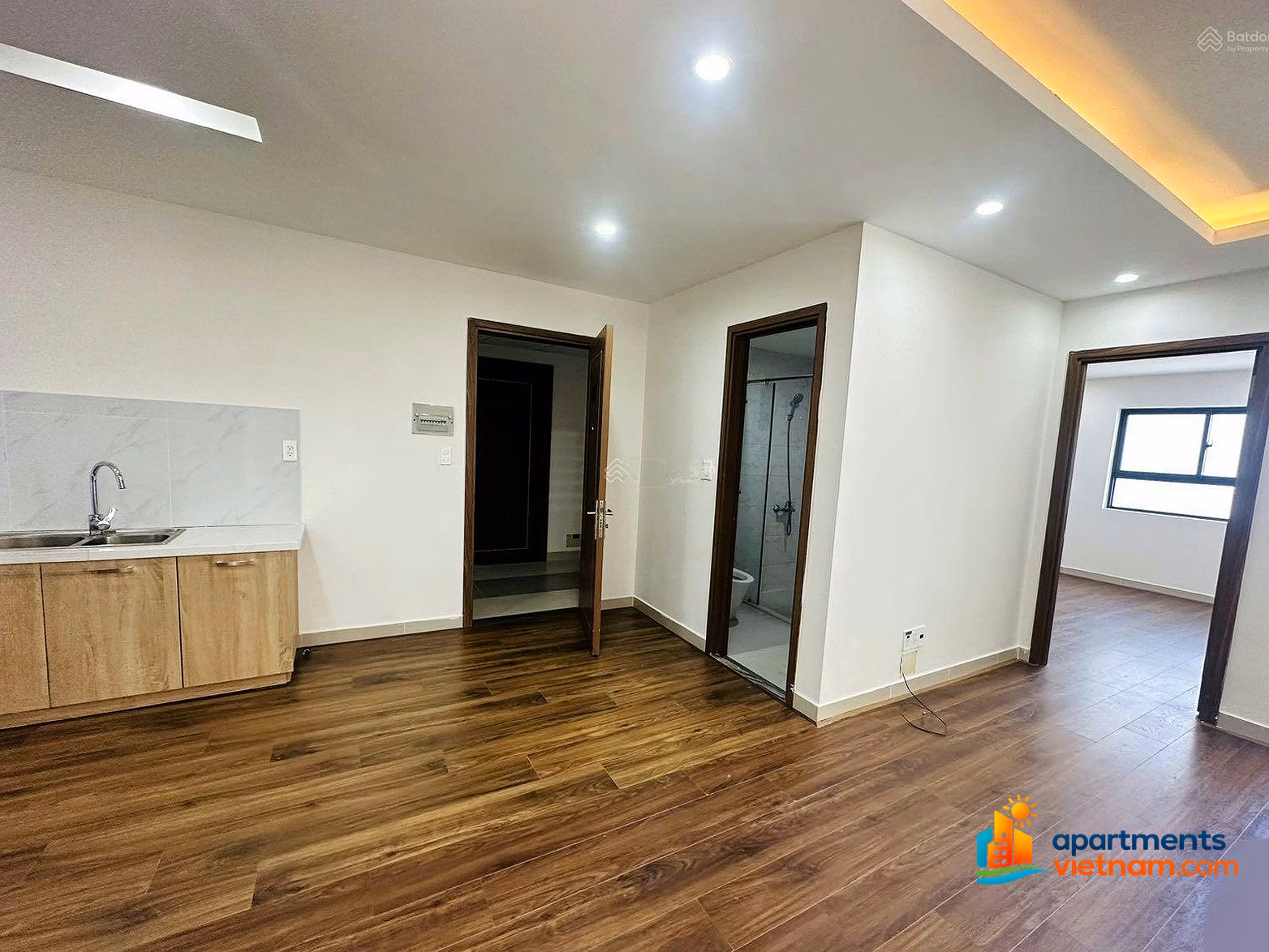 Selling an unfurnished apartment of 80m2 (3 bedrooms) in CT4 building VCN Phuoc Hai for only 3.8 billion - less luck