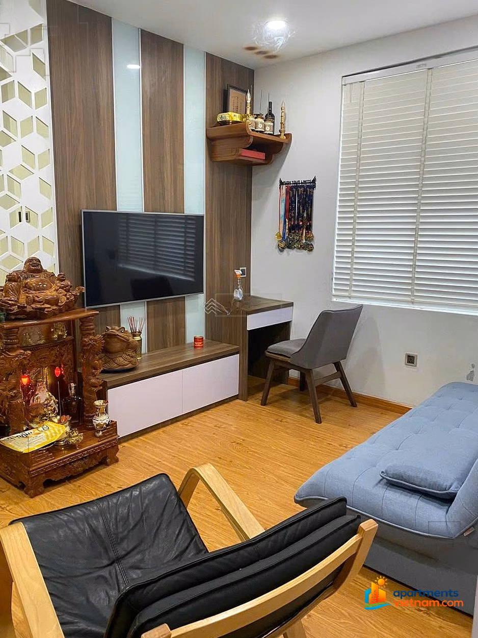 Selling 2-bedroom corner apartment with fireworks view at CT1 Vinh Diem Trung apartment, good price, only 2,220 billion, less fortune