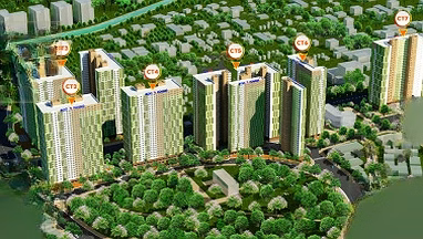 The owner leases the GoldSilk Complex apartment Van Phuc, Ha Dong. 78m2 2 bedrooms, 2 bathrooms, fully furnished