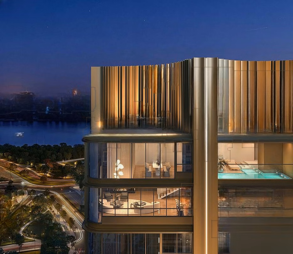 Duplex open-floor garden with views of West Lake and Red River, private elevator only 10 minutes from Old Quarter