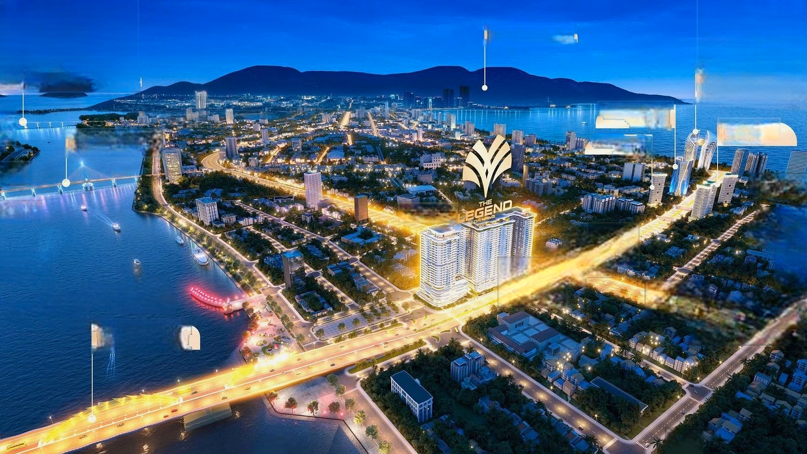 Super product The Legend Da Nang, 3-bedroom apartment facing the Han River, priced at only 138 million/m2