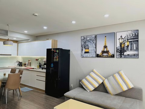 Fhome apartment available for rent. 64m2, 2 bedrooms. Right in the center of Da Nang. 200m to Han River