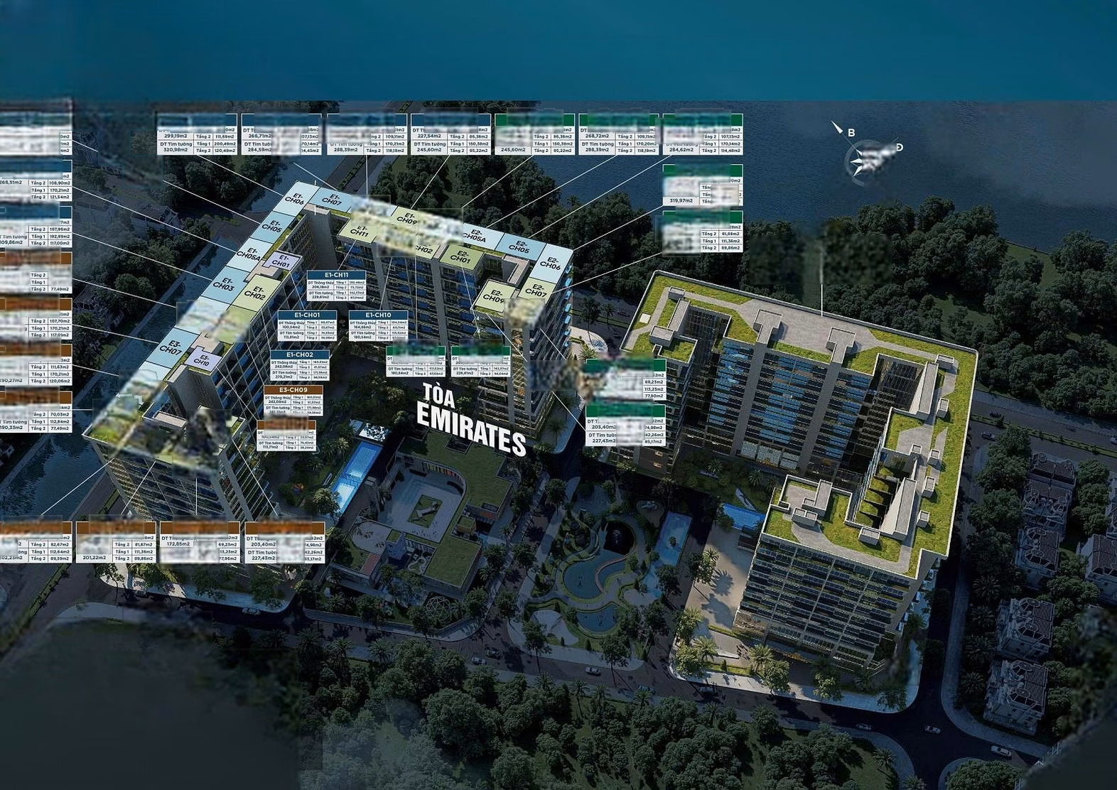 Noble Crystal Long Bien 4 bedrooms 288m2 lake view Harmony - High-class furniture - 5* operation BWT Worldhotels