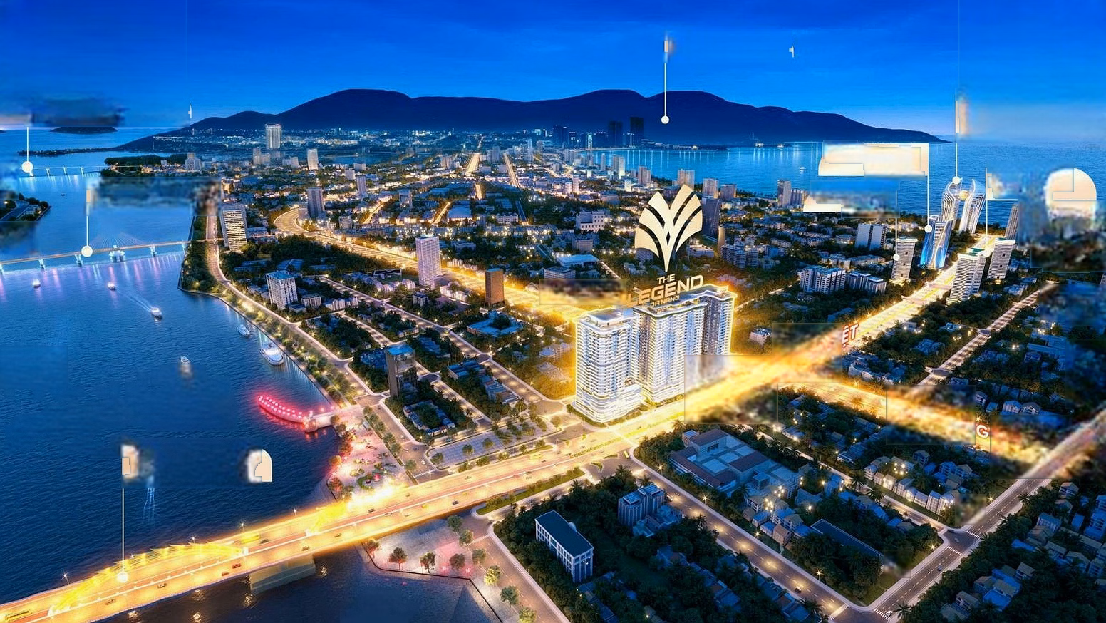 Super product The Legend Da Nang, 3-bedroom apartment facing the Han River, priced at only 138 million/m2