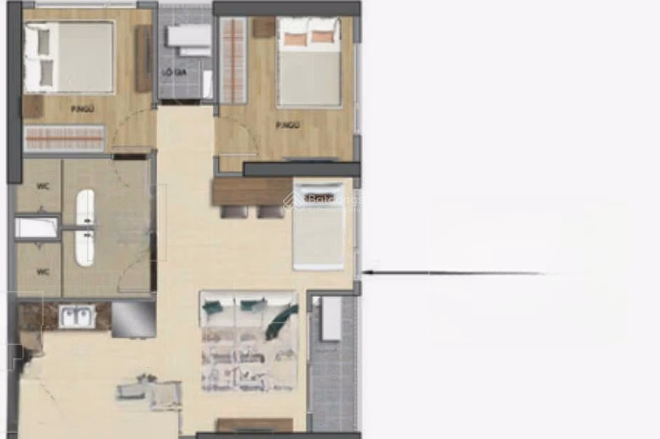 2 bedroom+ apartment at Glory Heights - Super bargain price ~3.8 billion - 69.5m2 fireworks view, cool direction