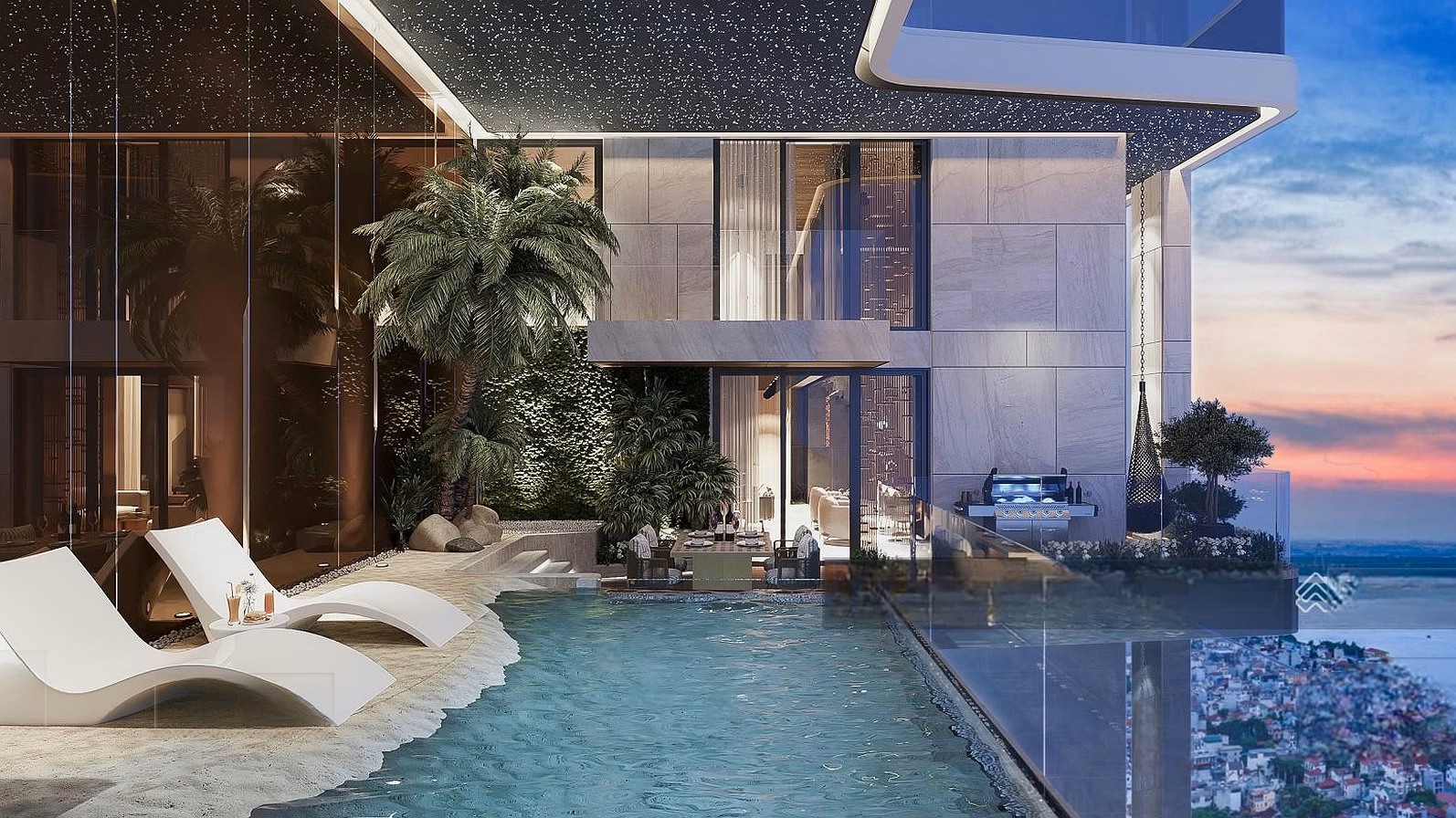Selling a classy Duplex apartment with garden and swimming pool in Ciputra, Tay Ho. Enhance 5-star quality of life