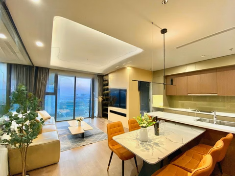 Owner: Hoang Thanh Pearl apartment for rent, 114m2, 3 bedrooms, 2 bathrooms, fully furnished. 20 million. 0899 511 ***