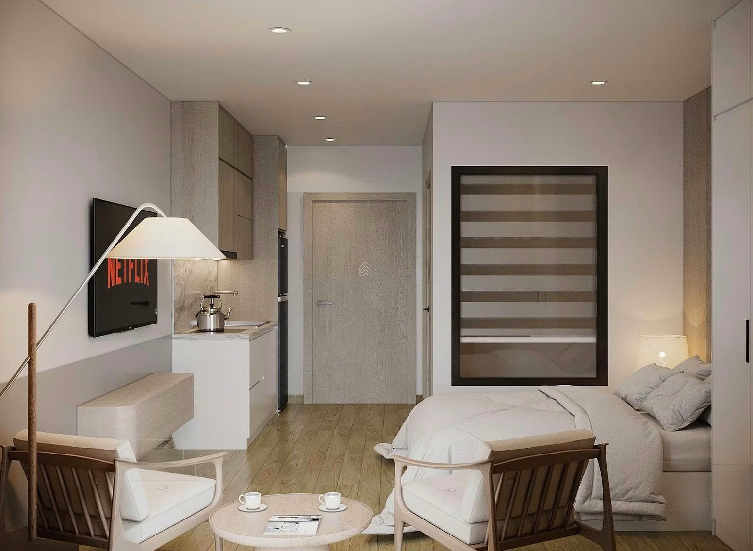 The owner rents Panoma studio, 1 high floor, view of Han River & Tran Thi Ly bridge